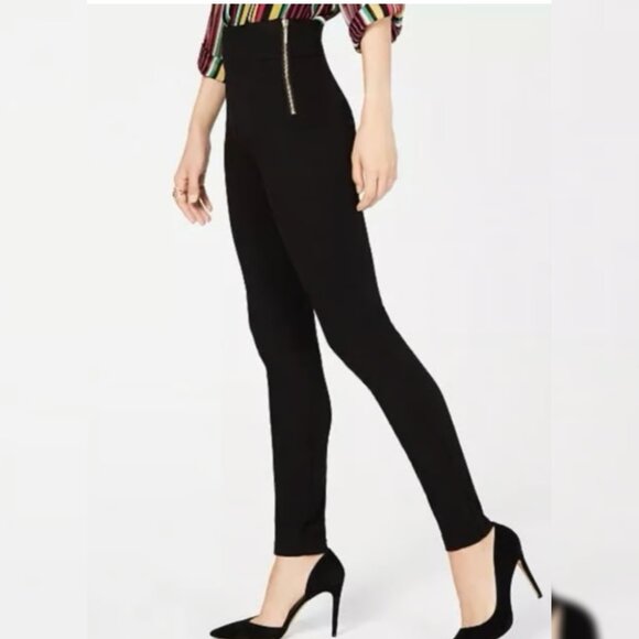 INC International Concepts Pants - INC International Concepts Skinny Pants Gold Zipper